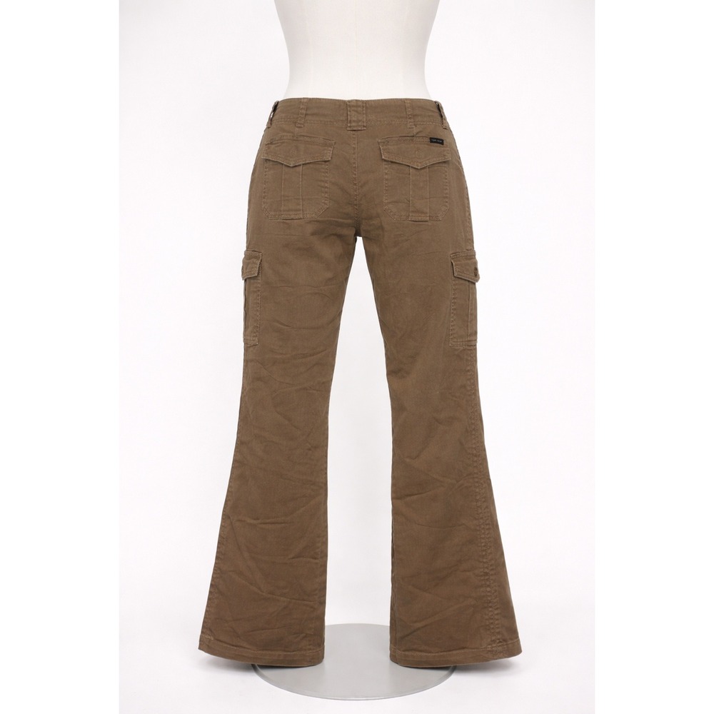 Sanctuary Clothing Cargo Flare Pants Olive Taupe SZ 30 Utility Y2K Gorpcore Chic - Picture 4 of 8